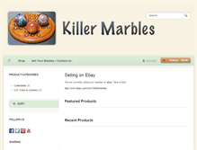 Tablet Screenshot of killermarbles.com